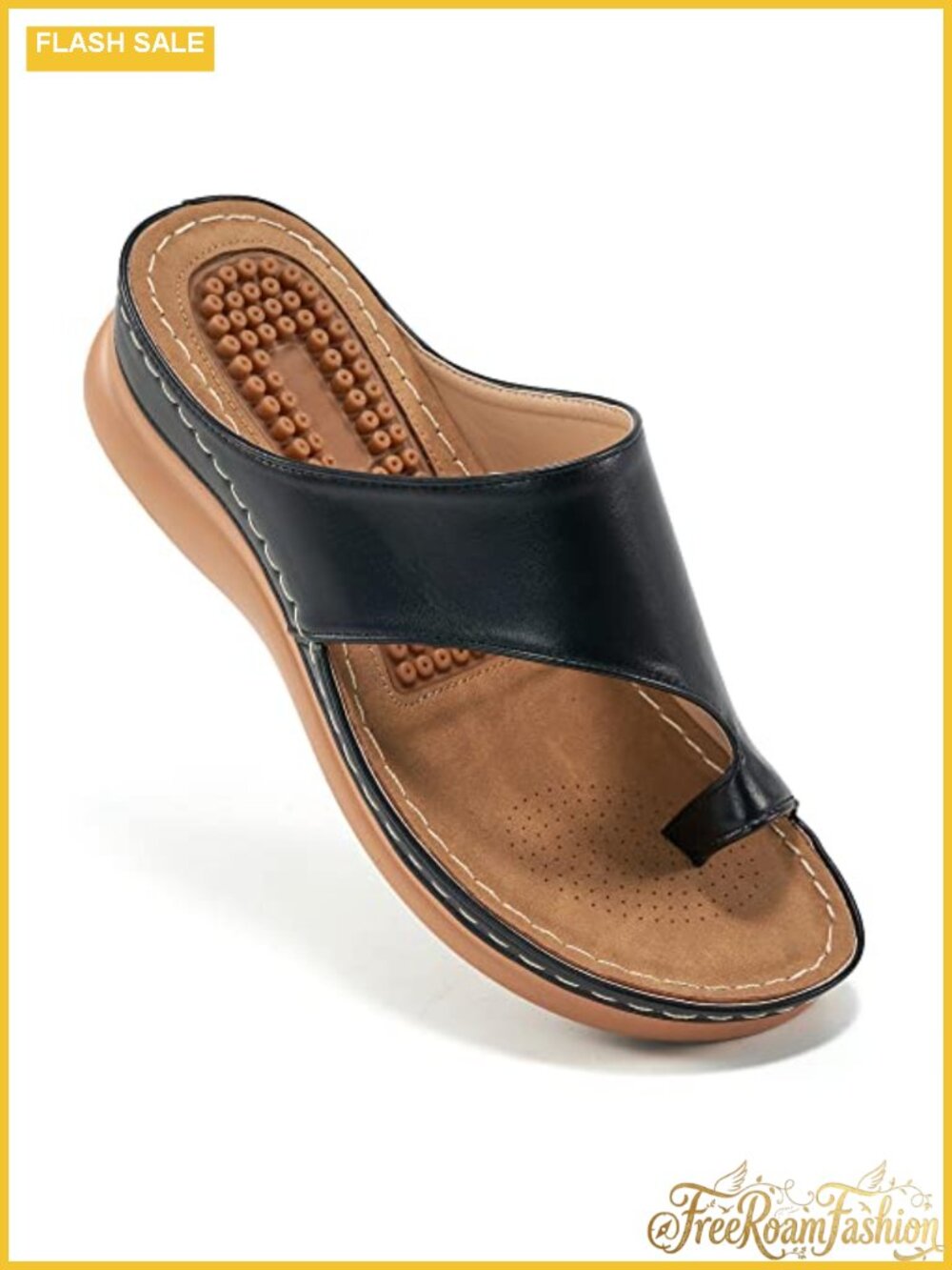 Womens Comfort Wedge Sandals Soft Cushion Orthopedic Non-Slip 1.96" Heel